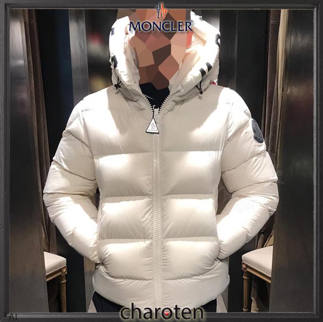 関税送料込 MONCLER コピー DUBOIS ダウンジャケット フードにビッグロゴ☆こなれた感じ 9082409